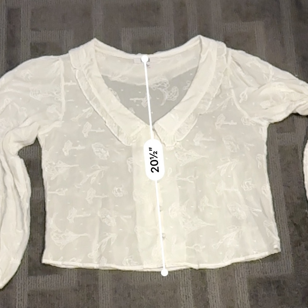BB DAKOTA Steve Madden White Women's Nobodys Baby Top Size Large - Picture 6 of 10